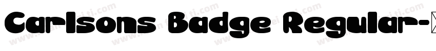 Carlsons Badge Regular字体转换
